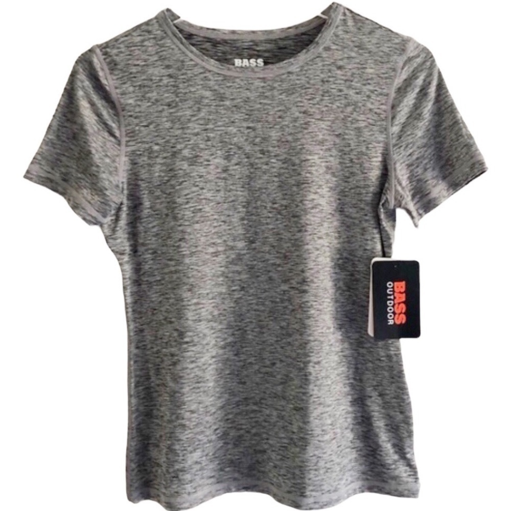 Bass Outdoor Base Layer Short Sleeve T-shirt Gray Size XS